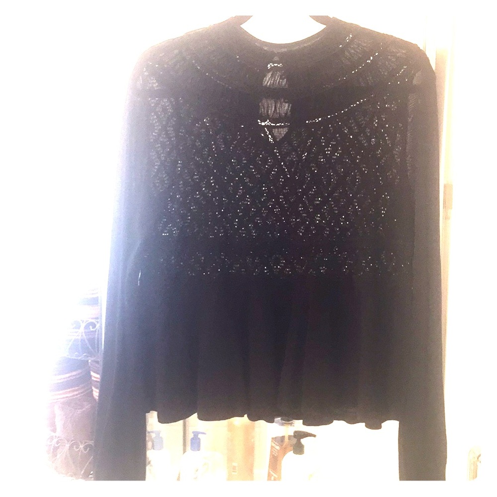 Black sheer top